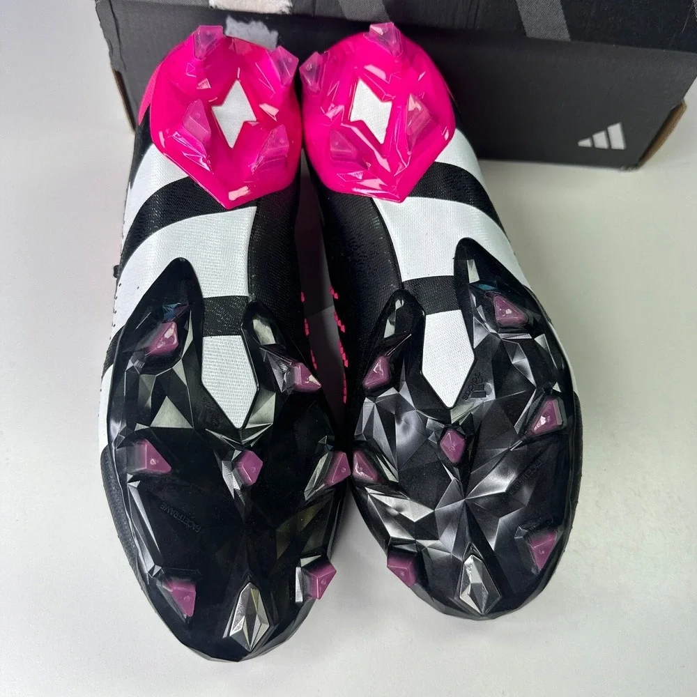 Adidas Predator Accuracy.1 FG Black Pink White Men's Soccer Cleats GW4569 Sz 7.5